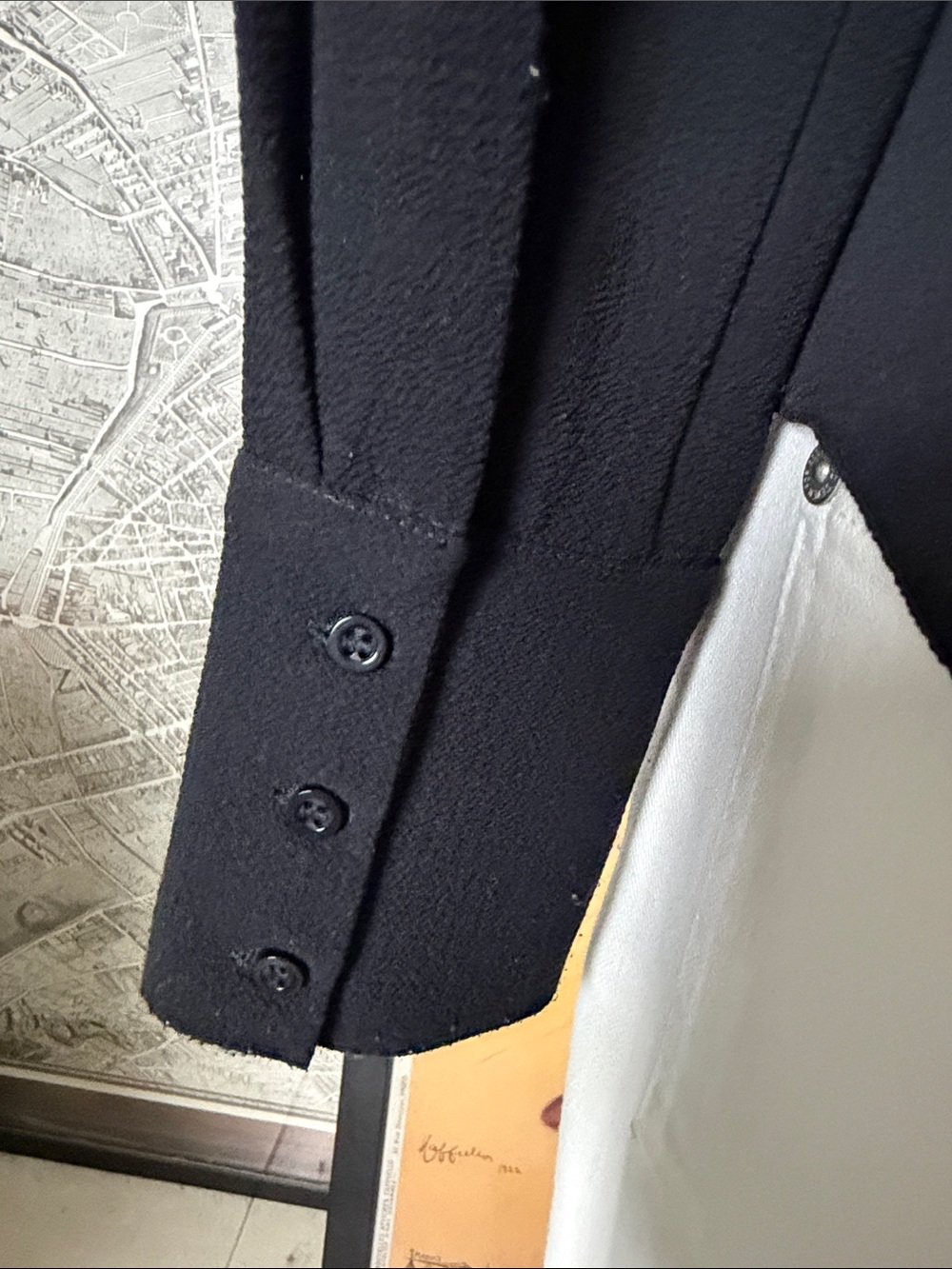 RAQUEL OROZCO black blouse Size S - Picture 6 of 10